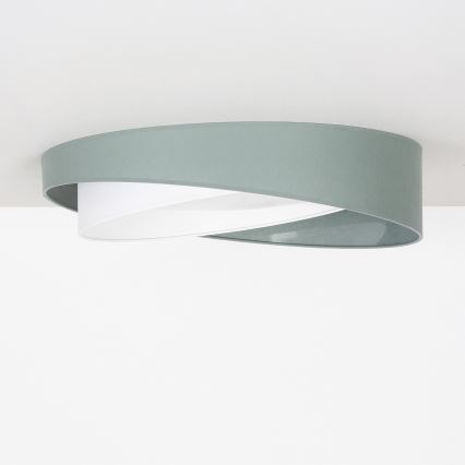 BRILAGI - LED dimbar taklampa VELVET TWIST LED/36W/230V 3000-6000K Ø 65 cm Wi-Fi Tuya Beacon grön/vit + fjärrkontroll