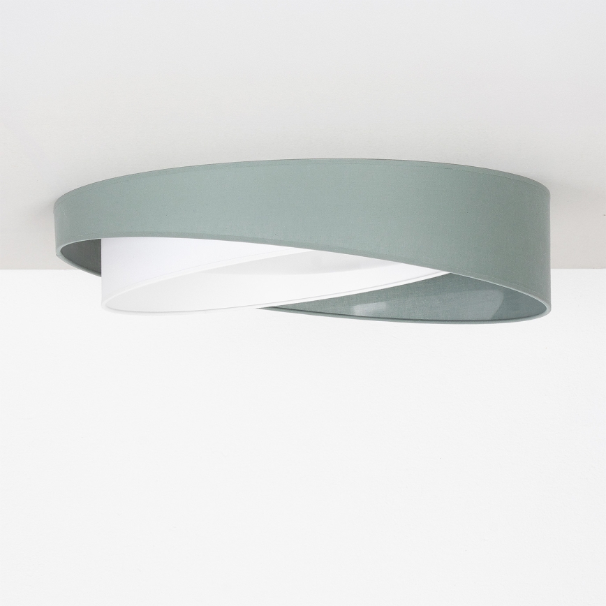 BRILAGI - LED dimbar taklampa VELVET TWIST LED/36W/230V 3000-6000K Ø 65 cm Wi-Fi Tuya Beacon grön/vit + fjärrkontroll