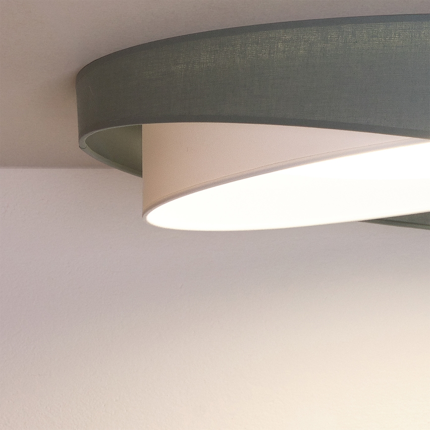 BRILAGI - LED dimbar taklampa VELVET TWIST LED/36W/230V 3000-6000K Ø 65 cm Wi-Fi Tuya Beacon grön/vit + fjärrkontroll