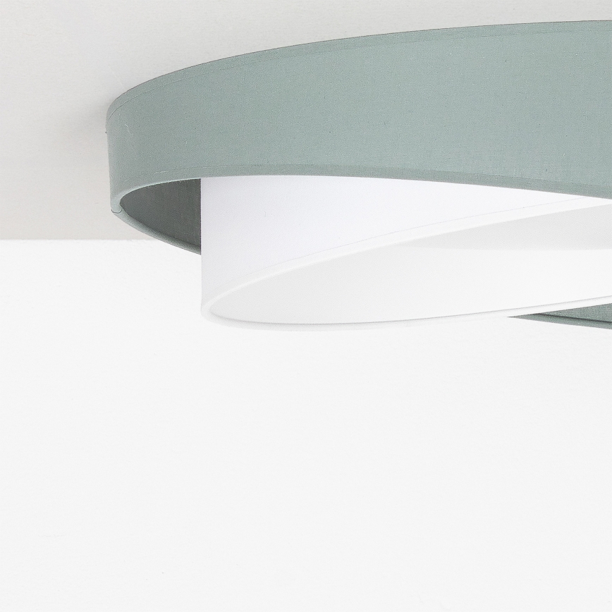 BRILAGI - LED dimbar taklampa VELVET TWIST LED/36W/230V 3000-6000K Ø 65 cm Wi-Fi Tuya Beacon grön/vit + fjärrkontroll