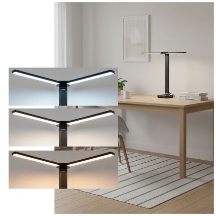 Brilagi - Dimbar LED-bordslampa MODO DUO LED/8W/5V 3000/4000/6500K svart