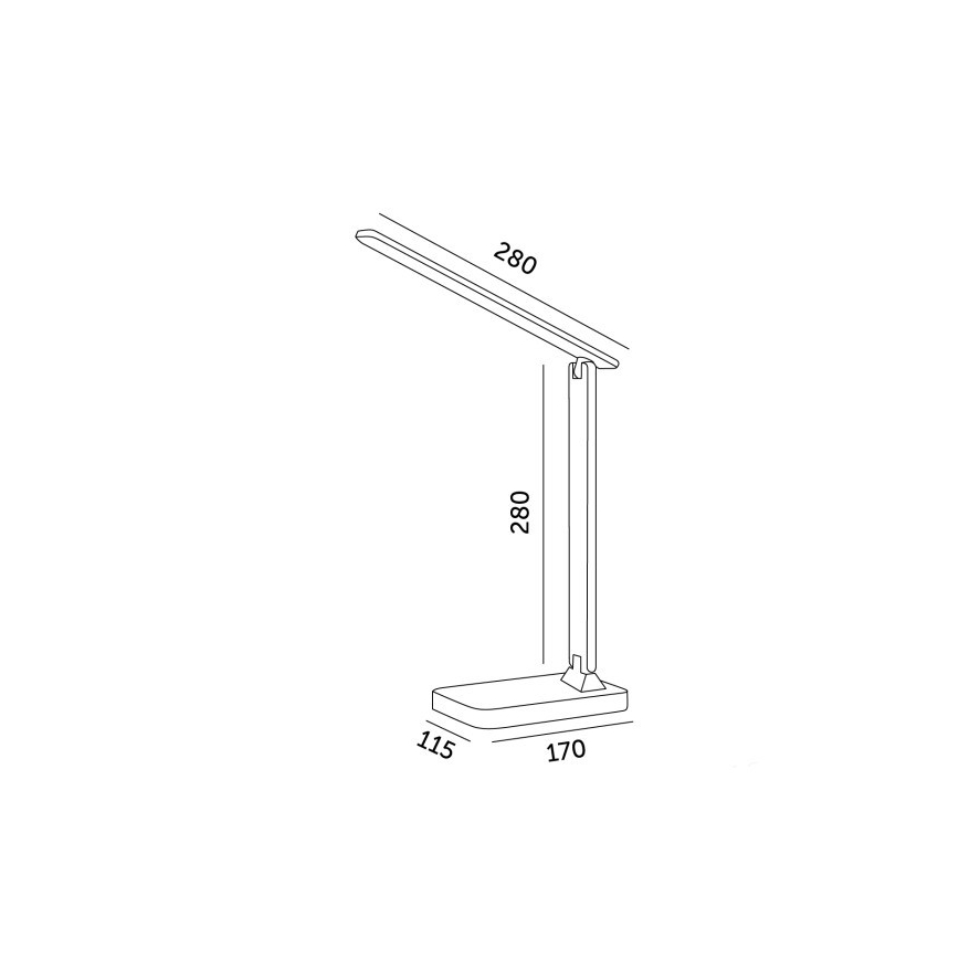 Brilagi - Dimbar LED-bordslampa MODO LED/7W/230V 3000/4000/6500K vit