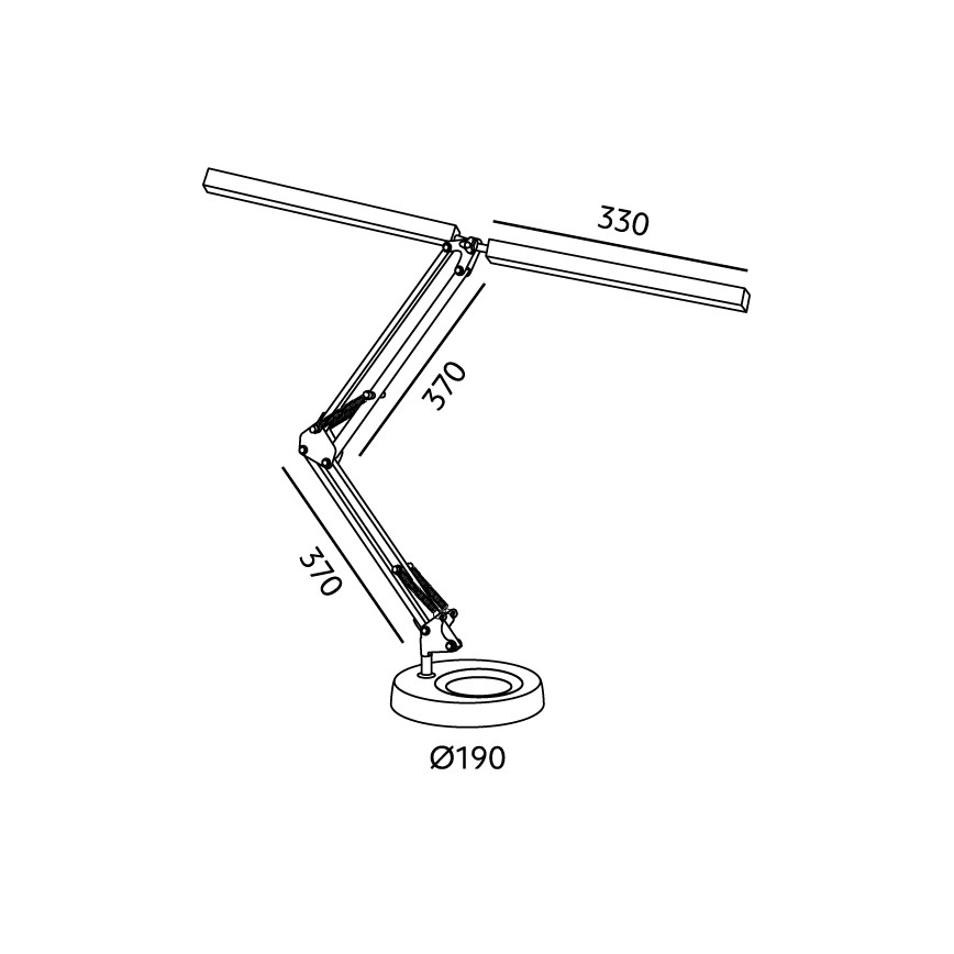 BRILAGI - dimbar LED-bordslampa VARIO LED/15W/230V 3000-6000K svart