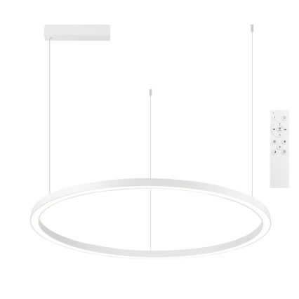 Brilagi - PORTOFINO LED-pendel, dimbar, på vajer, LED/60W/230V, 3000–6000K, Ø 80 cm, vit + fjärrkontroll