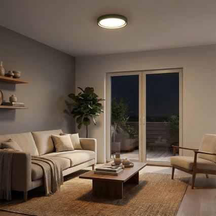 Brilagi - LED Dämpbar taklampa MATTEO LED/48W/230V 3000-6500K Ø41 cm grön + fjärrkontroll