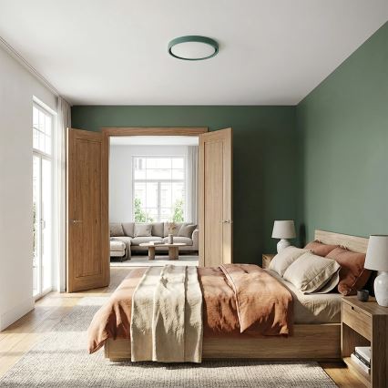 Brilagi - LED Dämpbar taklampa MATTEO LED/48W/230V 3000-6500K Ø41 cm grön + fjärrkontroll