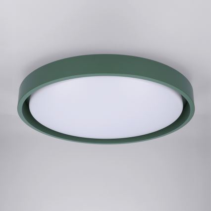 Brilagi - LED Dämpbar taklampa MATTEO LED/48W/230V 3000-6500K Ø41 cm grön + fjärrkontroll