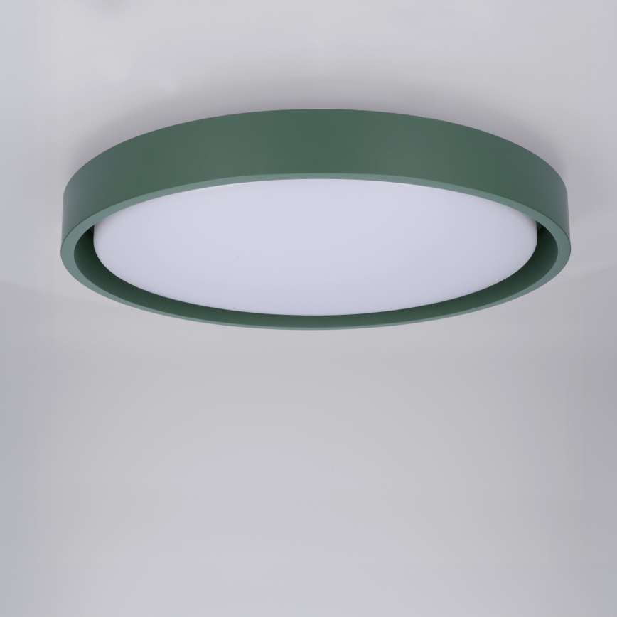 Brilagi - LED Dämpbar taklampa MATTEO LED/48W/230V 3000-6500K Ø41 cm grön + fjärrkontroll