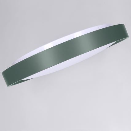 Brilagi - LED Dämpbar taklampa MATTEO LED/48W/230V 3000-6500K Ø41 cm grön + fjärrkontroll