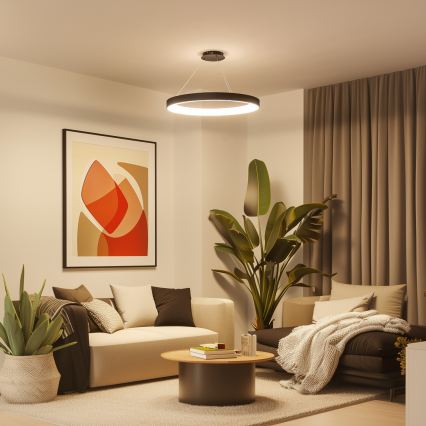 Brilagi - LED-dimbar hänglampa på vajer FALCON II LED/108W/230V 3000-6500K diam. 80 cm svart + fjärrkontroll