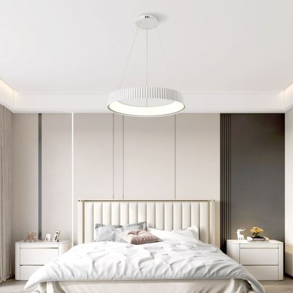 BRILAGI - Dimbar LED-pendel på vajer FALCON MODERN LED/54W/230V 3000-6000K Ø 60 cm vit + fjärrkontroll