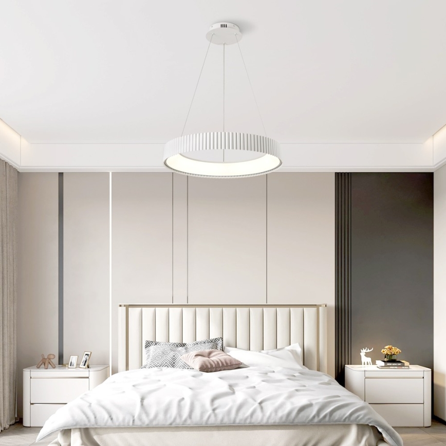 BRILAGI - Dimbar LED-pendel på vajer FALCON MODERN LED/54W/230V 3000-6000K Ø 60 cm vit + fjärrkontroll