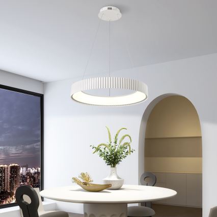 BRILAGI - Dimbar LED-pendel på vajer FALCON MODERN LED/54W/230V 3000-6000K Ø 60 cm vit + fjärrkontroll