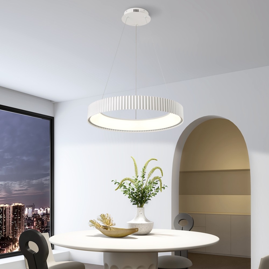 BRILAGI - Dimbar LED-pendel på vajer FALCON MODERN LED/54W/230V 3000-6000K Ø 60 cm vit + fjärrkontroll