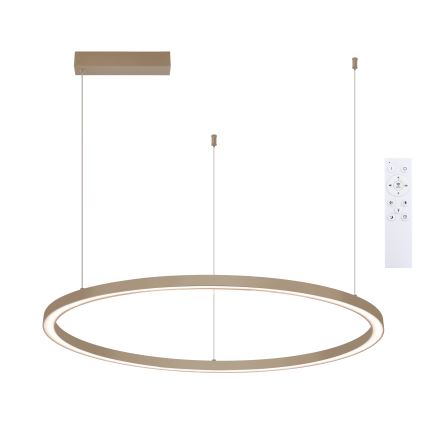 Brilagi - PORTOFINO LED-dimmbar pendellampa med kabel, 60 W, 230 V, 3000–6000 K, Ø 80 cm, beige + fjärrkontroll