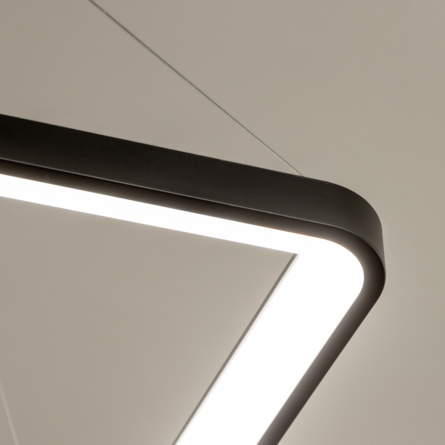 Brilagi - Dimmbar LED-pendellampa med vajer FALCON SLIM LED/50W/230V 3000-6500K 50x50 cm svart + fjärrkontroll