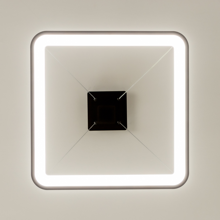 Brilagi - Dimmbar LED-pendellampa med vajer FALCON SLIM LED/50W/230V 3000-6500K 50x50 cm svart + fjärrkontroll