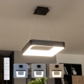 BRILAGI - Dimbar LED-pendel på vajer FALCON II LED/80W/230V 3000-6500K 40x40 cm svart + fjärrkontroll