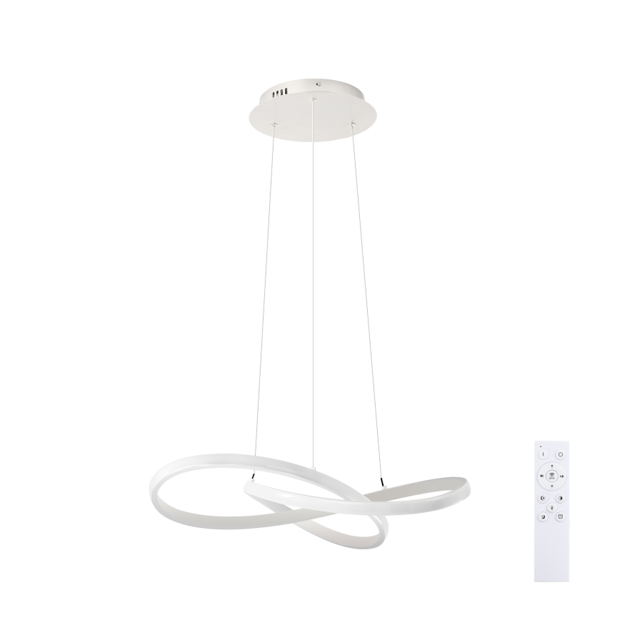 Brilagi - Dimbar LED-pendellampa med vajer INFINITY LED/55W/230V 3000-6000K 50x50 cm vit + fjärrkontroll