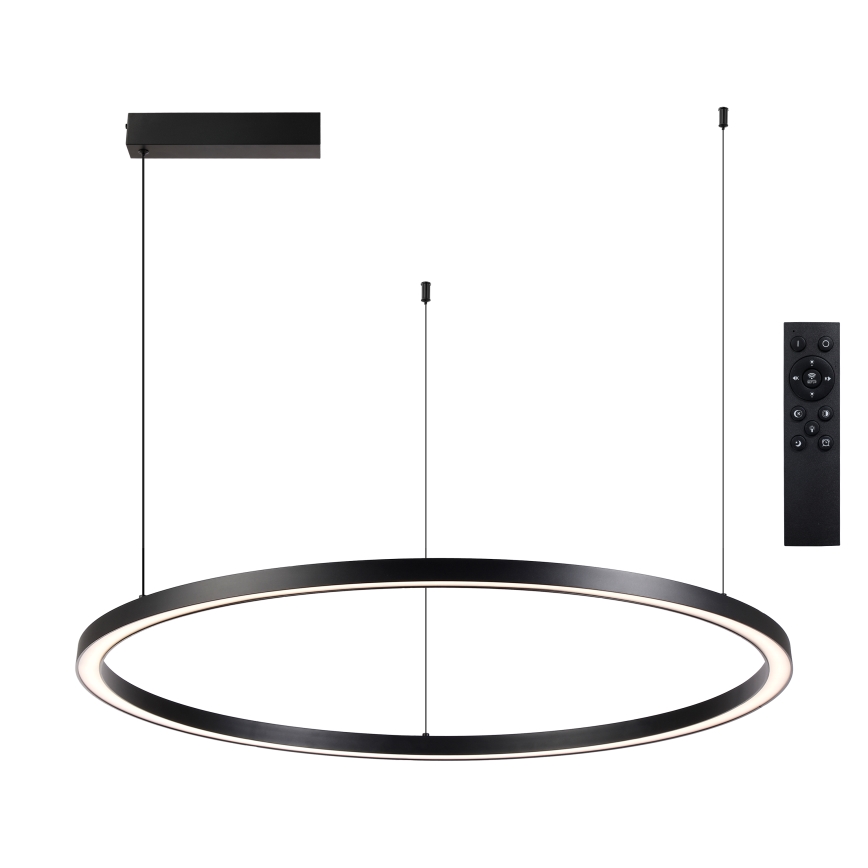 Brilagi - Dimbar LED-pendellampa på kabel PORTOFINO LED/60W/230V 3000–6000K Ø 80 cm svart + fjärrkontroll