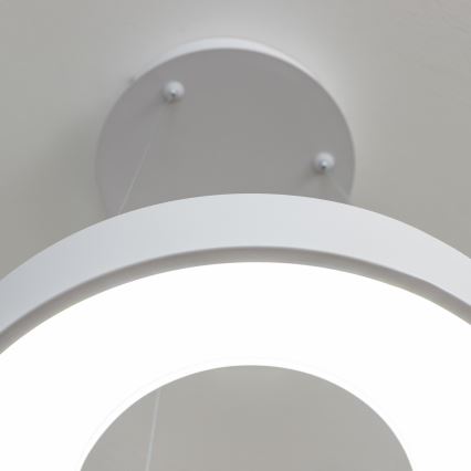 Brilagi - Dimbbar LED-pendellampa med vajerupphängning FALCON II LED/67W/230V 3000-6500K Ø 40 cm vit + fjärrkontroll