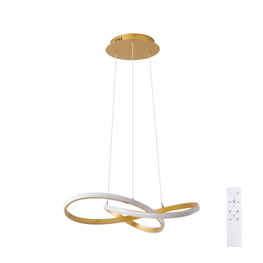 BRILAGI - LED-dimbar pendellampa med vajer INFINITY LED/55W/230V 3000-6000K 50x50 cm guld + fjärrkontroll