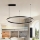 Brilagi - Dimbar LED-pendellampa på kabel PORTOFINO LED/60W/230V 3000–6000K Ø 80 cm svart + fjärrkontroll