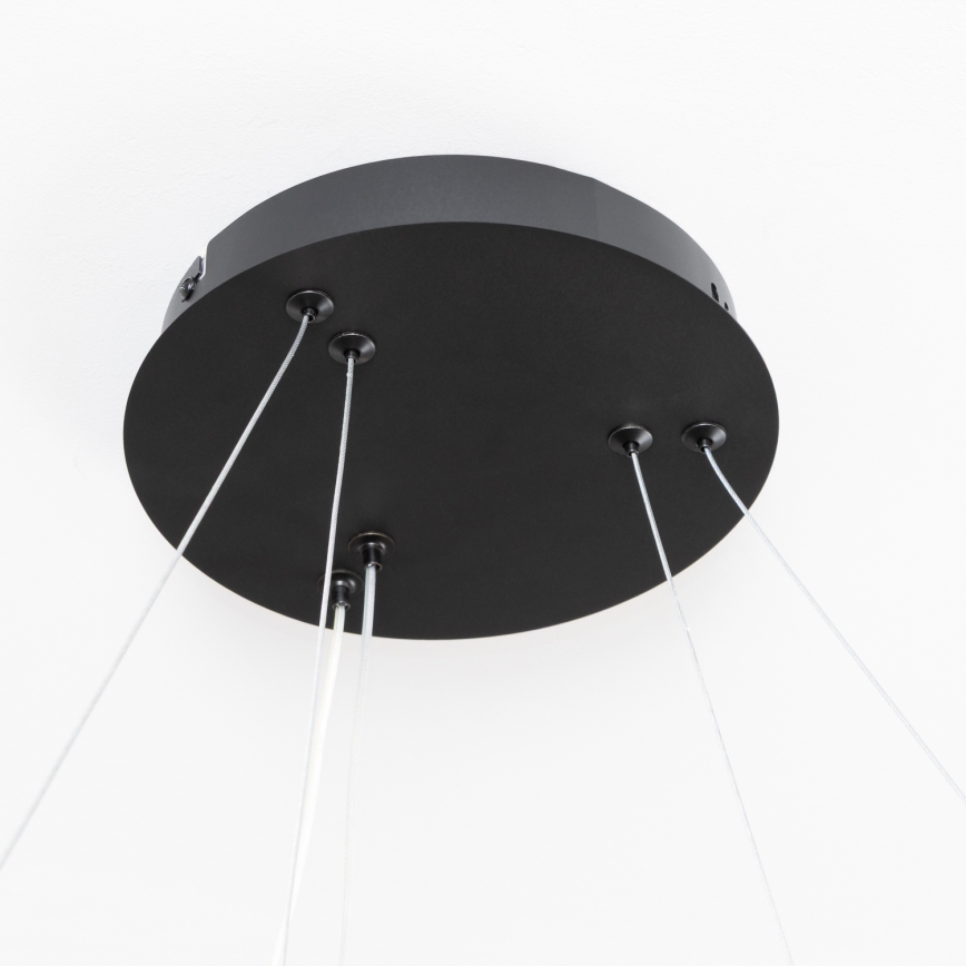 Brilagi - Dimmbar LED-pendellampa med vajer FALCON SLIM LED/68W/230V 3000-6500K Ø 50 cm svart + fjärrkontroll