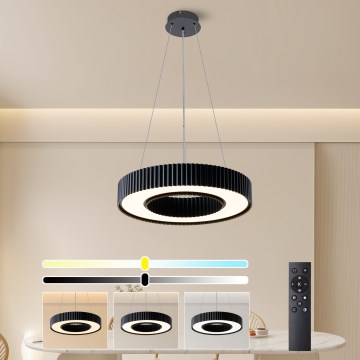 Brilagi - Dimbar LED-pendellampa på vajer LUMIX LED/48W/230V 3000-6000K svart Ø 50 cm + fjärrkontroll