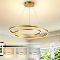 BRILAGI - Dimbar LED-pendellampa TWISTER LED/75W/230V 3000-6000K Ø 70 cm guld + fjärrkontroll