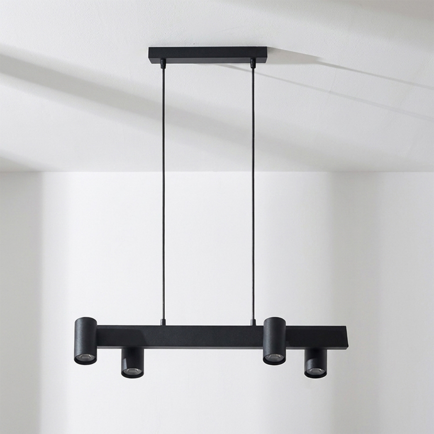 BRILAGI - LED RGBW dimbar taklampa på vajer SELE 4xGU10/6,5W/230V 2700-6500K svart