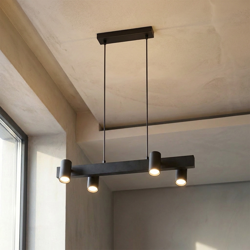 BRILAGI - LED RGBW dimbar taklampa på vajer SELE 4xGU10/6,5W/230V 2700-6500K svart