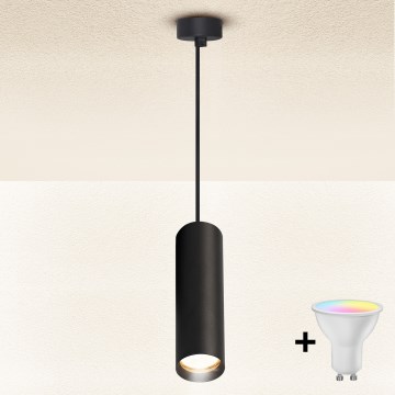 Brilagi - Dimbar LED RGBW pendel med sladd SELE 1xGU10/4,8W/230V 3000K svart