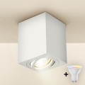 Brilagi - Dimbar LED RGBW-spot MIA 1xGU10/4,8W/230V 3000K 100x80 mm vit + fjärrkontroll