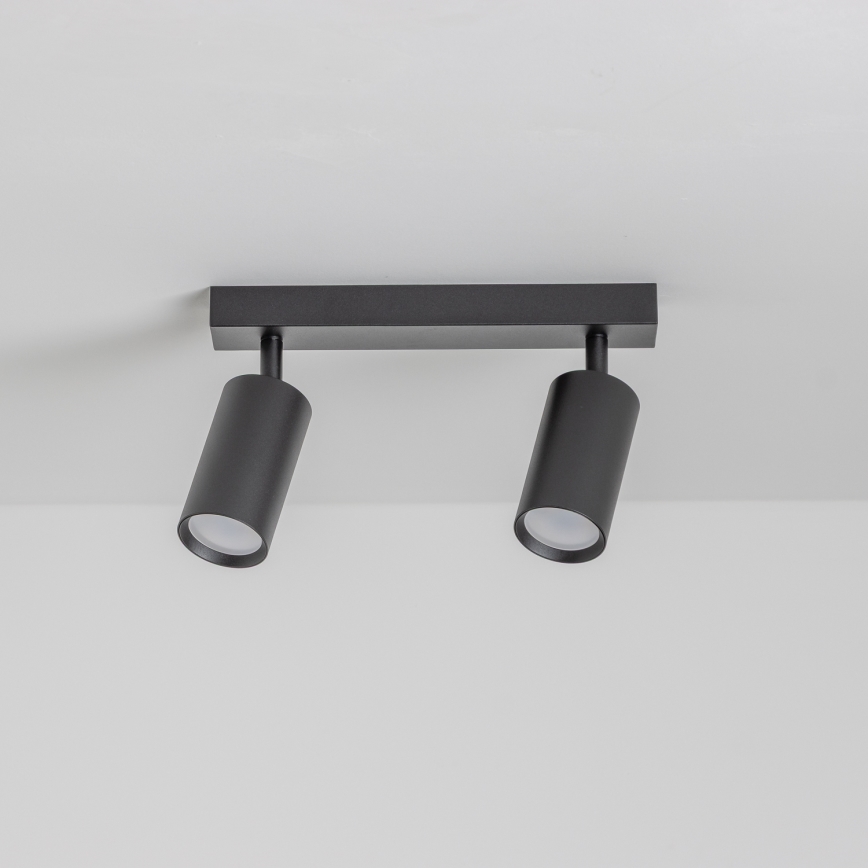 Brilagi - LED RGBW dimbar spotlampa SELE 2xGU10/4,8W/230V 3000K svart + fjärrkontroll