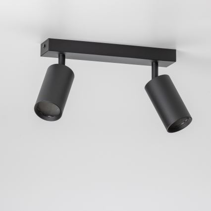 Brilagi - LED RGBW dimbar spotlampa SELE 2xGU10/6W/230V 3000K svart + fjärrkontroll