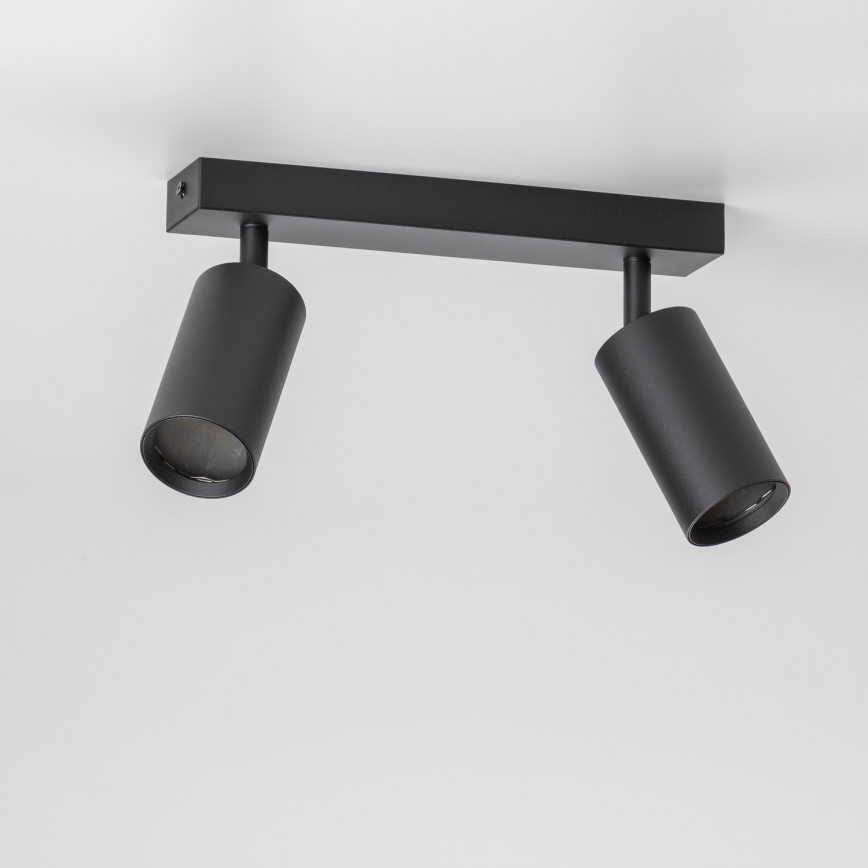 Brilagi - LED RGBW dimbar spotlampa SELE 2xGU10/6W/230V 3000K svart + fjärrkontroll