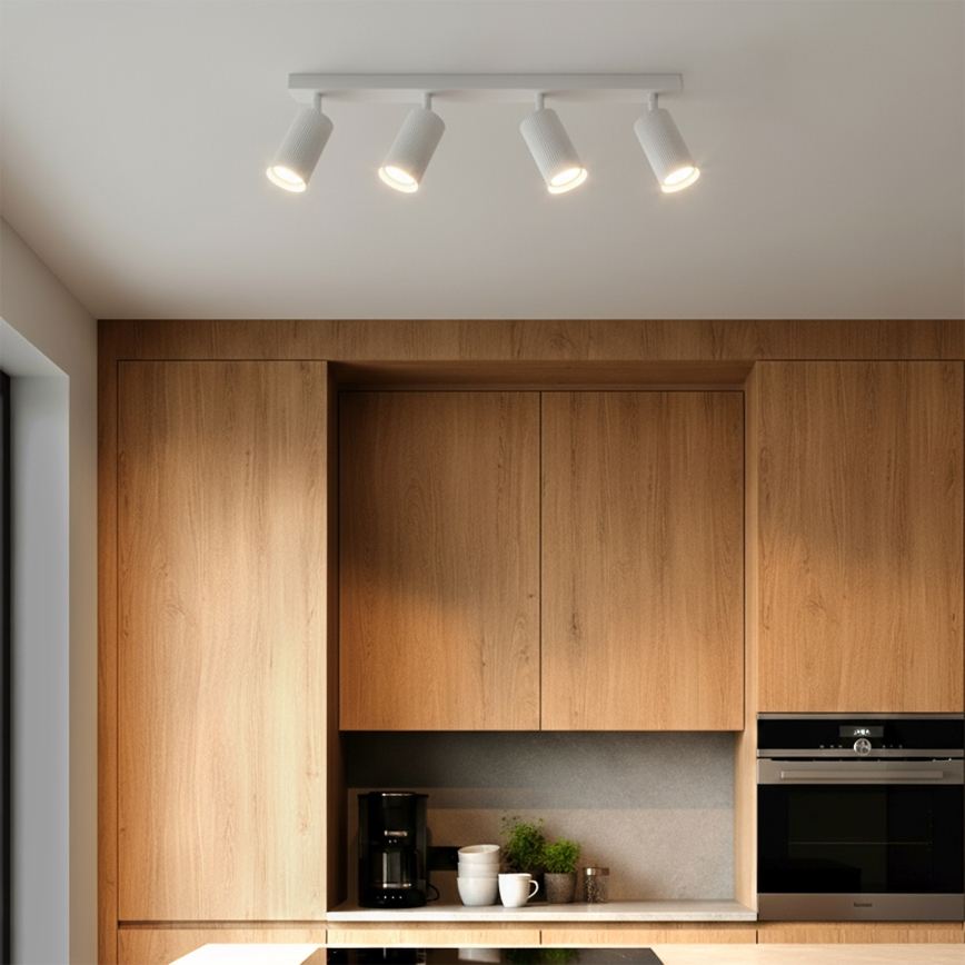 Brilagi - LED RGBW dimbar spotlampa SELE MODERN 4xGU10/6W/230V 3000K vit + fjärrkontroll