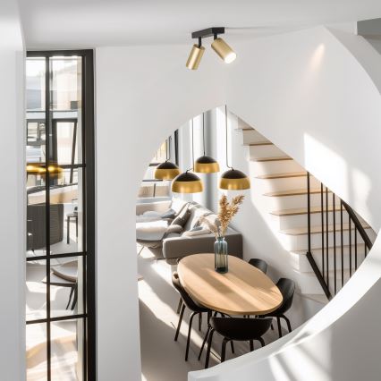 Brilagi - Dimbart LED-spot SELE GOLDEN 2xGU10/6,5W/230V 2700-6500K svart/guld