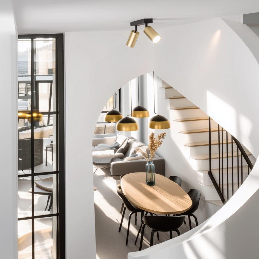 Brilagi - Dimbart LED-spot SELE GOLDEN 2xGU10/6,5W/230V 2700-6500K svart/guld