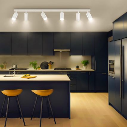 Brilagi - Dimbart LED-spotarmatur SELE, 6x GU10, 6,5 W, 230 V, 2700–6500 K, vit