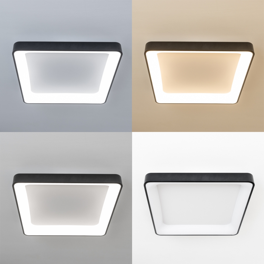 Brilagi - Dimmbar LED-taklampa FALCON II LED/125W/230V 3000-6500K 60x60 cm svart + fjärrkontroll