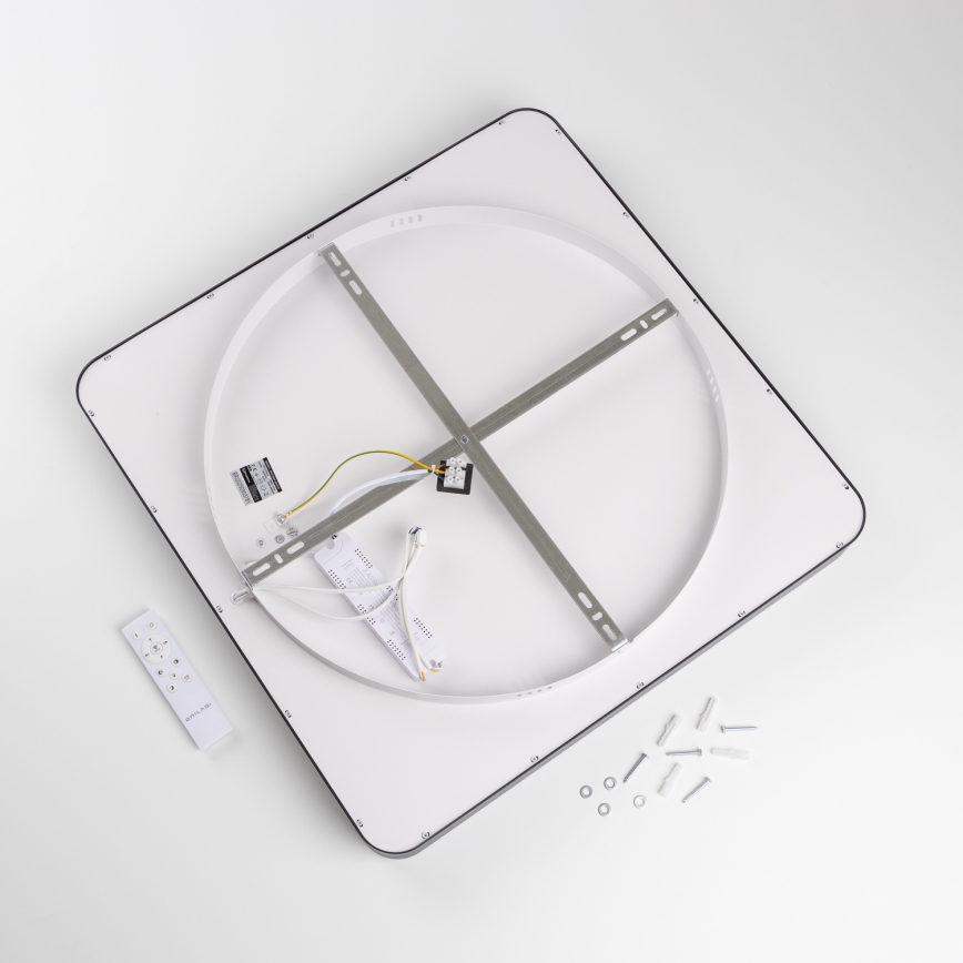 Brilagi - Dimmbar LED-taklampa FALCON II LED/125W/230V 3000-6500K 60x60 cm svart + fjärrkontroll