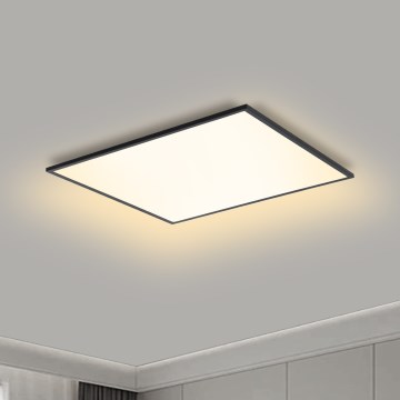 Brilagi - Dimbar LED-takarmatur SLIMFRAME LED/36W/230V 45x45 cm 3000-6000K svart + fjärrkontroll