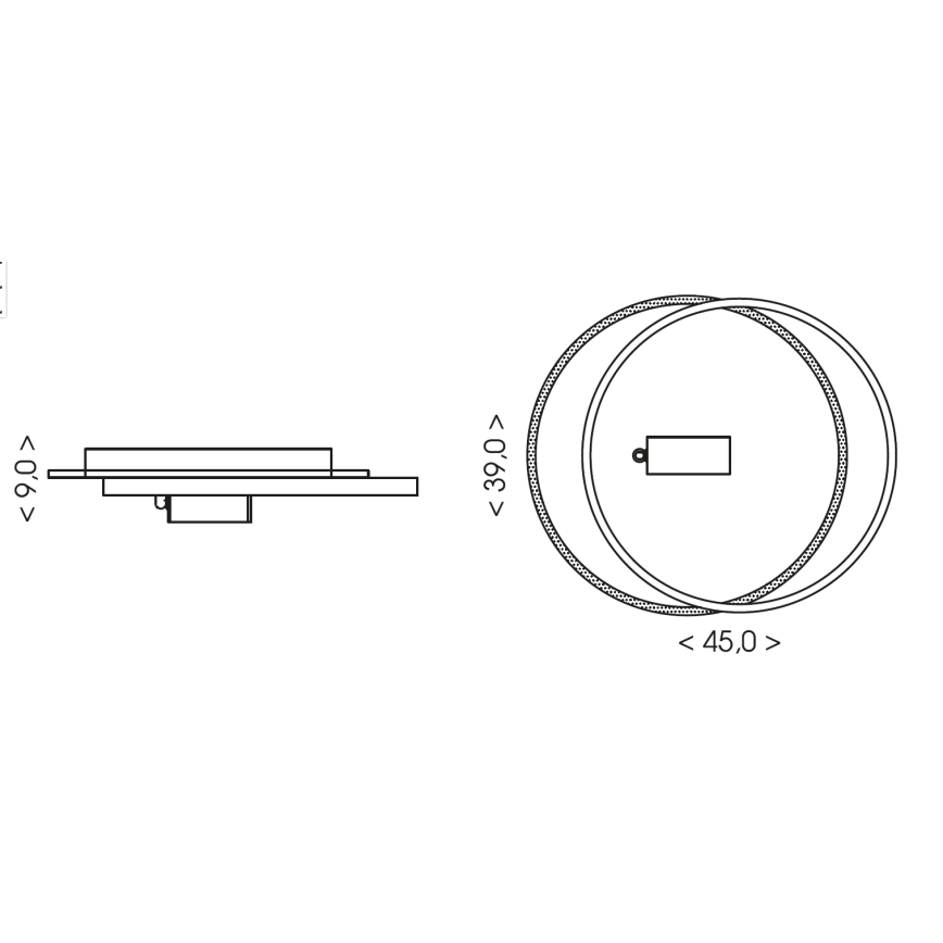 Brilagi - Dimmbar LED-taklampa UNITY LED/48W/230V + 1xGU10/3W 3000-6000K 39x45 cm vit/svart + fjärrkontroll