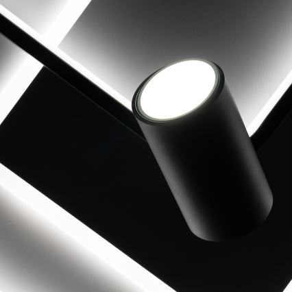 BRILAGI - Dimbart LED-taklampa UNITY LED/75W/230V + 1xGU10/3W 3000-6000K 50x50 cm vit/svart + fjärrkontroll