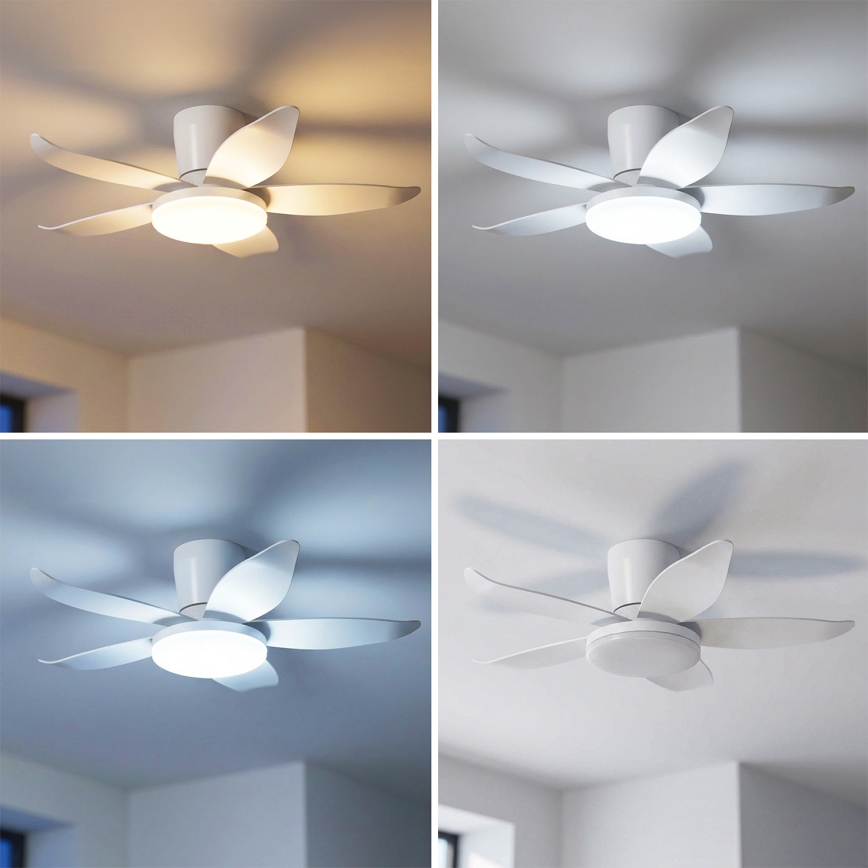 Brilagi - Dimbar LED-takfläkt LED/32W/230V 3000-6500K Ø 95 cm vit + fjärrkontroll