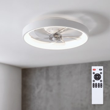 Brilagi - Dimbar LED-takfläkt LED/34W/230V 3000-6500K Ø 50 cm vit + fjärrkontroll
