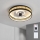 Brilagi - dimbar LED-takfläkt LED/34W/230V 50 cm svart/guld + fjärrkontroll