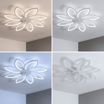 Brilagi - Dimbar LED-takfläkt LED/43W/230V 3000-6500K Ø 90 cm vit + fjärrkontroll